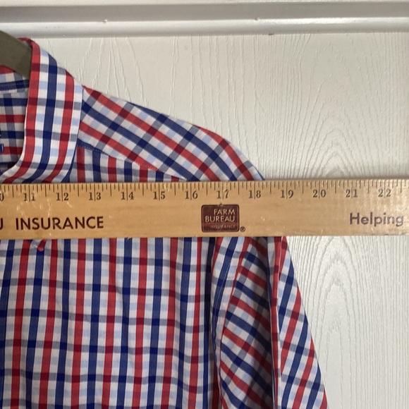 Izod red, white, and blue button down shirt - Picture 2 of 5